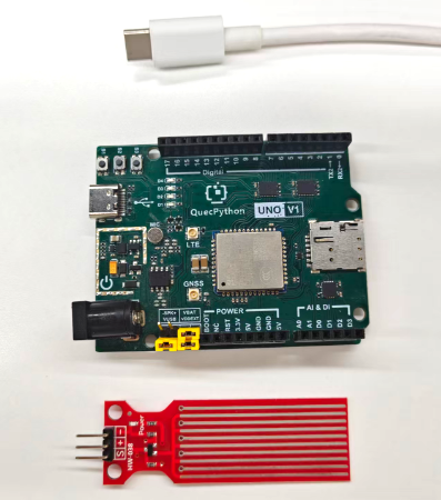 初学者视角体验：【EC800X Duino 开发板】传感器体验-水位检测传感器！
